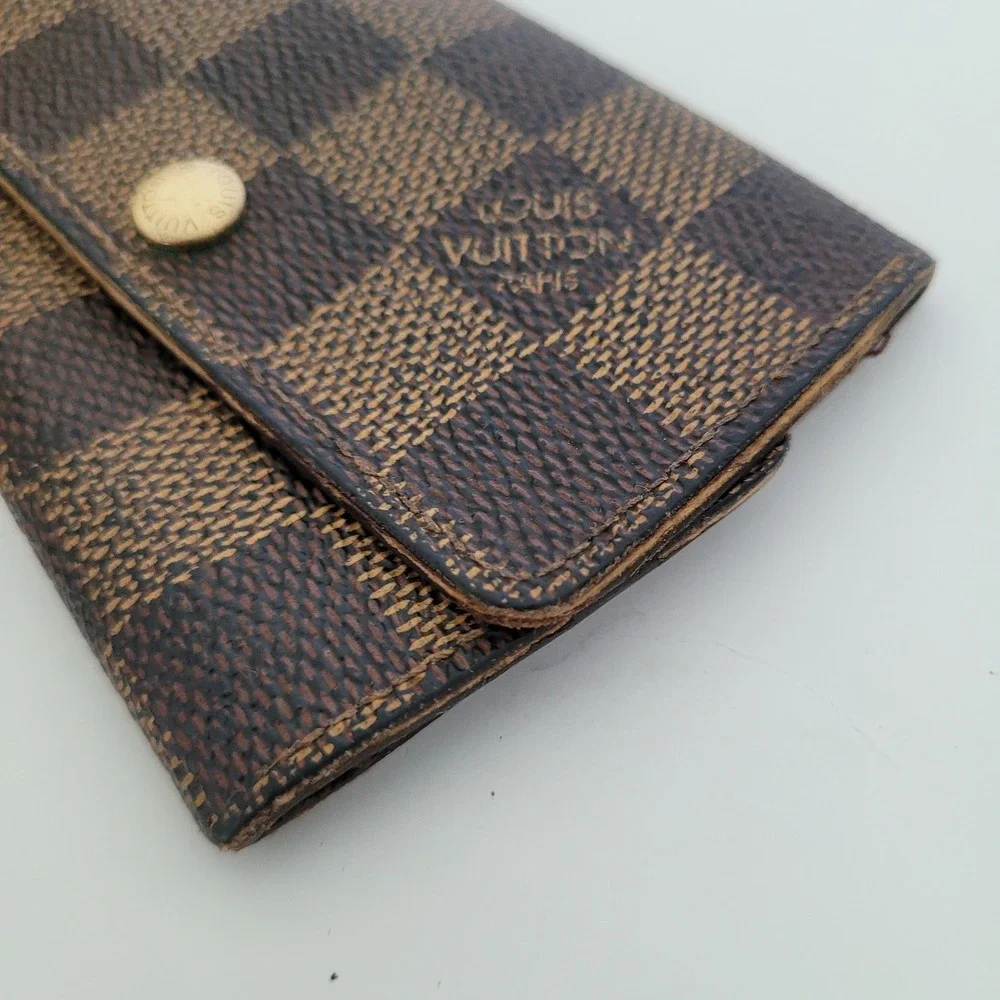 Louis Vuitton 6 Key Holder Damier Ebene Brown Canvas Wallet CT0044 France